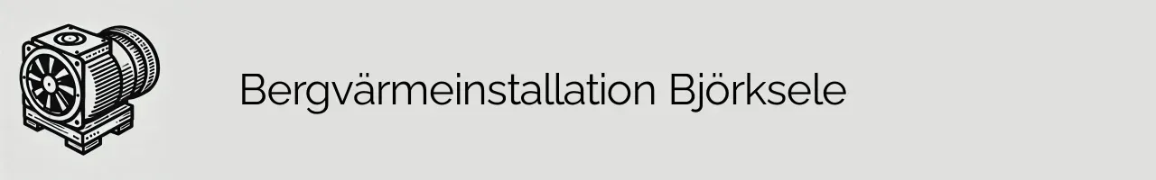 Bergvärmeinstallation Björksele