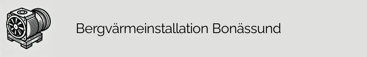 Bergvärmeinstallation Bonässund