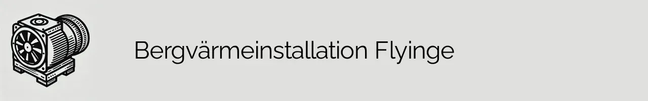 Bergvärmeinstallation Flyinge