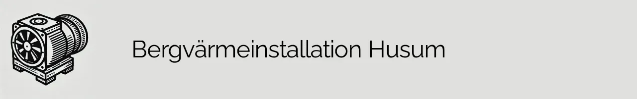 Bergvärmeinstallation Husum