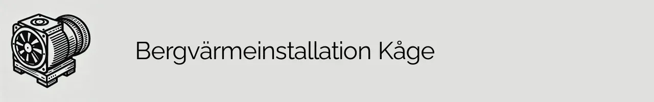 Bergvärmeinstallation Kåge