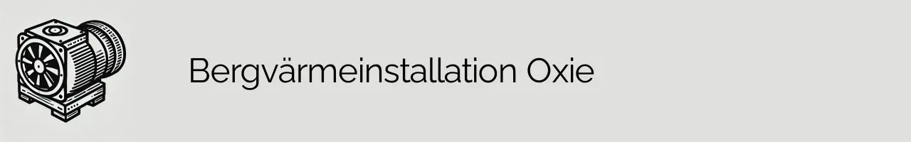 Bergvärmeinstallation Oxie