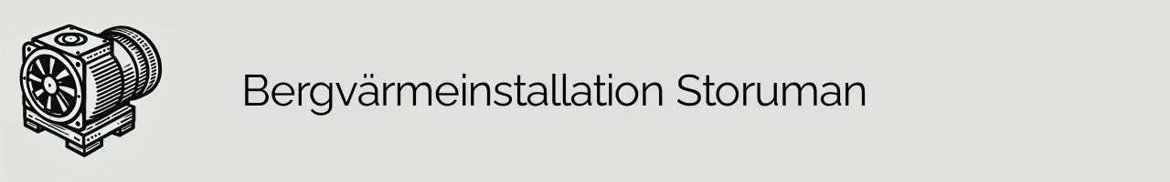 Bergvärmeinstallation Storuman