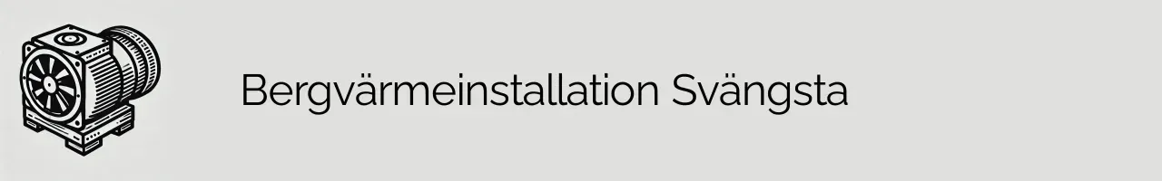Bergvärmeinstallation Svängsta